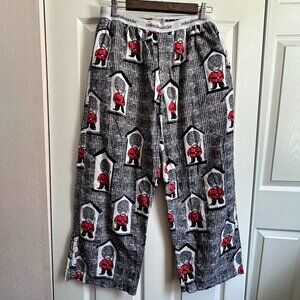 Peter Alexander Mens Small London Kings Guard Print Cotton Flannel PJ Sleep Pant